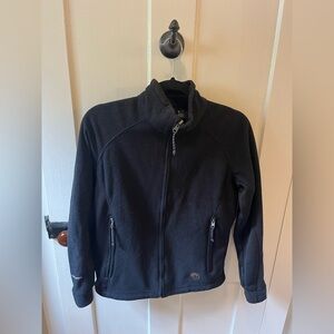 Mountain Hardwear Jacket Womens 8 Black Polartec Fleece Full Zip Outerwear